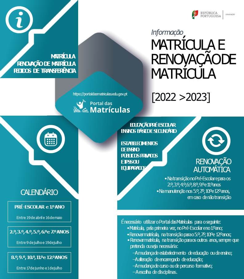 DGEstE MatriculasERenovacao Flyer