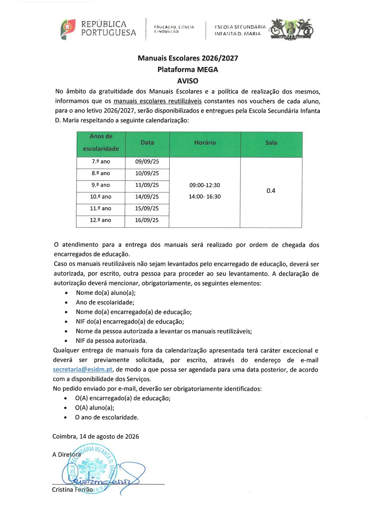 Manuais escolares reutilizáveis 2026 2027