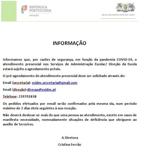 aviso atendimento presencial